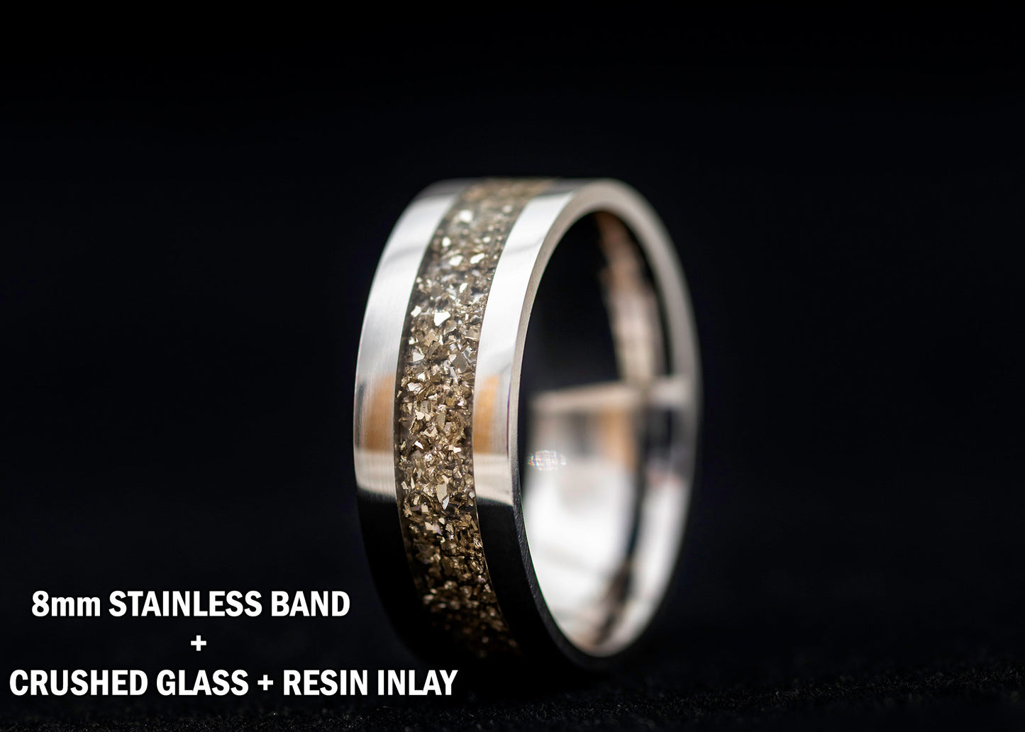 Customizable Handmade Resin Inlay Rings